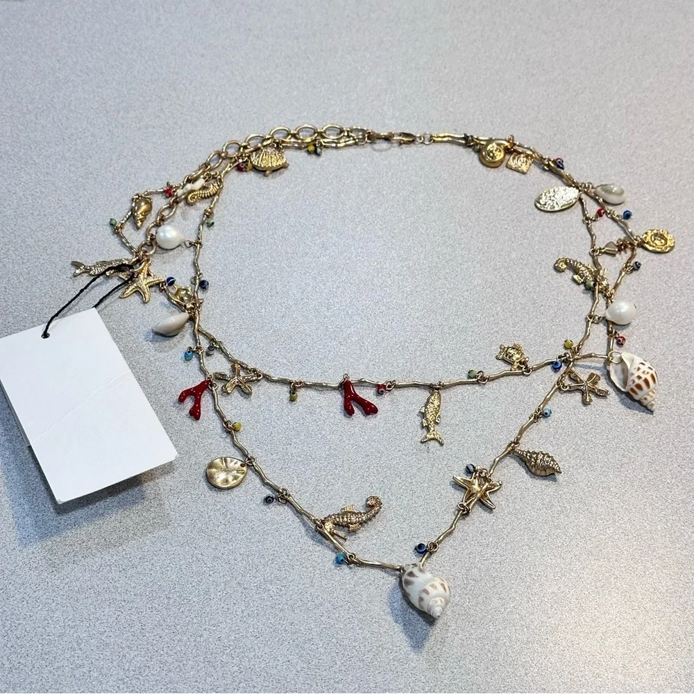 NEW Zara Double Sea Charms Belt